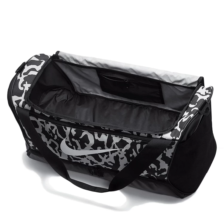 Geanta sport  Nike NK BRSLA M DUFF - 9.5 CAT AOP/FB2827-010/Negru cu inox photo 4